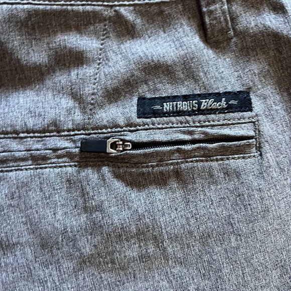 Gray Hybrid Surf Board Shorts Swim Trunks - Picture 8 of 11